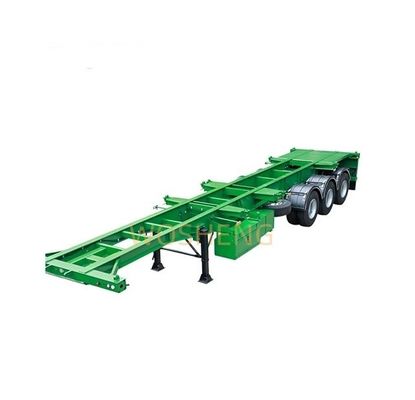 Semi-remolque personalizado 3 eixos 20ft 40ft 45ft 48ft Container Transport Skeleton