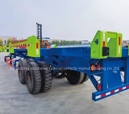 2 eixos 20FT 40FT Wharf Combined Transportation Skeleton Container Trailer