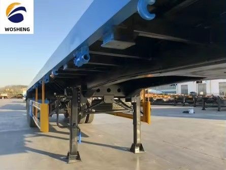 Suspensão mecânica 40 FT Semirreboque para requisitos de transporte de máquinas pesadas