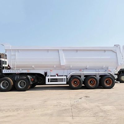 Semi-reboque de 16 toneladas com 3 eixos traseiros e 28 toneladas de engrenagem de aterragem pesada da Wosheng