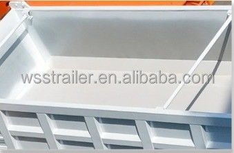 Wosheng 3 eixos 930*250*345M Semi-reboque para transporte de minério 2024 Dump Semi-reboque