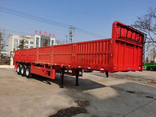 Indústria Transporte 3 eixos Parede lateral Semi-reboque com suspensão mecânica Wosheng