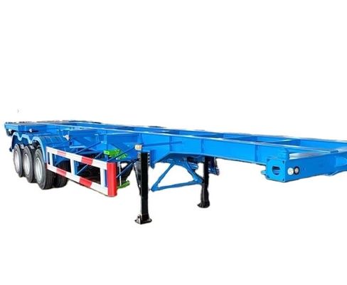 Semi-remolque de esqueleto de aço de carga útil de 50 toneladas personalizável para transporte de contêineres