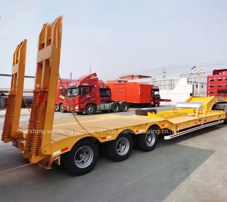 20ft Transport Excavator Low Loader Semi Trailer para o Mercado da África a preços acessíveis