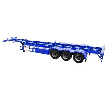 Transporte de contêineres 2 3 4 5 Semi-reboque esqueleto de eixo para carga útil máxima 50000 kg