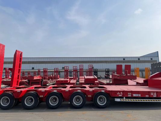 Trailers de cama baixa de 3 eixos de contêiner de semi-trailers 16000x2500x1100mm