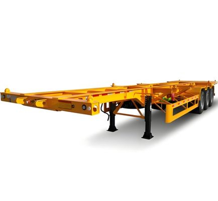Transporte de contêineres 2 3 4 5 Semi-reboque esqueleto de eixo para carga útil máxima 50000 kg
