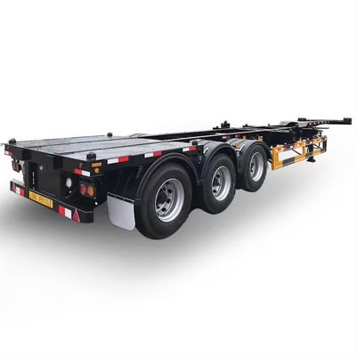 Semi-reboque de transporte de contentores com bloqueio de torção e carga útil máxima de 30000 kg