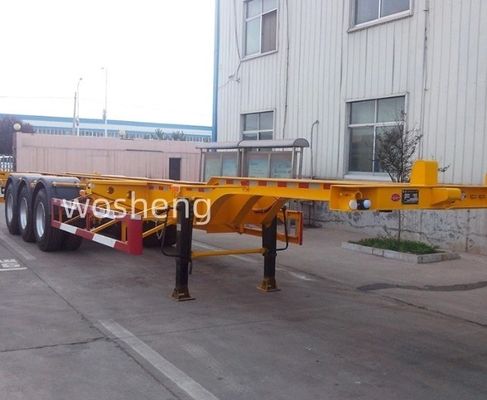 12400x2500x1550mm Chassis esqueleto Container Trailer para transporte de contêineres de 40 pés