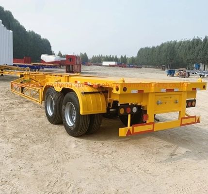 12400x2500x1550mm Chassis esqueleto Container Trailer para transporte de contêineres de 40 pés