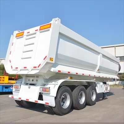 Requerimento do cliente Tri Axle Tipper Trailer com design personalizado e eixo de 13/16 toneladas