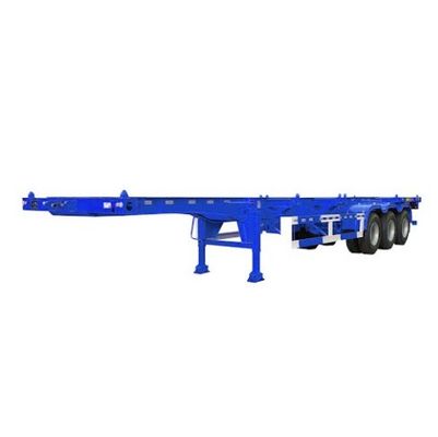 40FT 3 eixos Container Chassis Skeleton Semi Truck Trailer para transporte de contêineres