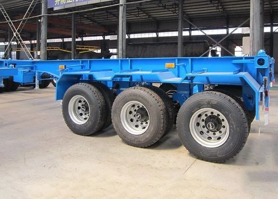 40FT 3 eixos Container Chassis Skeleton Semi Truck Trailer para transporte de contêineres