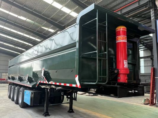 Semi-reboque traseiro de 3 eixos FUWA/Wosheng 40-60tons CBM Tipper Tipping Truck Trailers