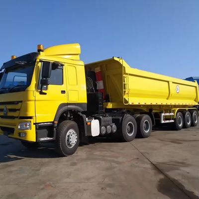 Reboque de caminhão 3 eixos Reboque traseiro do tipo U com material de aço e design em U