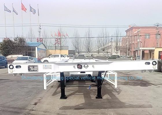 2024 Most Popular 3 Axle Container Transport Trailer com Heavy Duty Landing Gear 28t