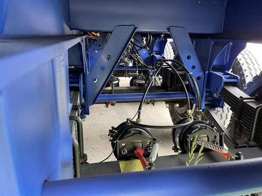 Semi-remolque de 4 eixos hidráulico traseiro para transporte de grãos de areia