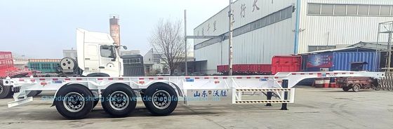 2024 Most Popular 3 Axle Container Transport Trailer com Heavy Duty Landing Gear 28t