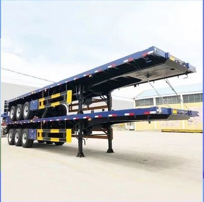 Reboque de contêineres de 40 pés de alta capacidade com 3 eixos e tamanho 12400x2610x1550mm