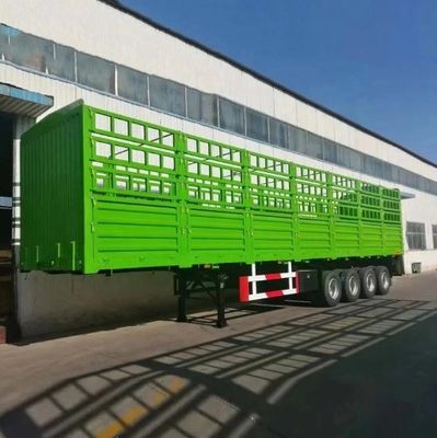 Semi-reboque de 28 t com vedação lateral de eixo WS para transporte de animais