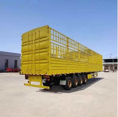 Semi-reboque de 28 t com vedação lateral de eixo WS para transporte de animais