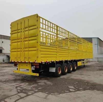 Semi-reboque de 28 t com vedação lateral de eixo WS para transporte de animais