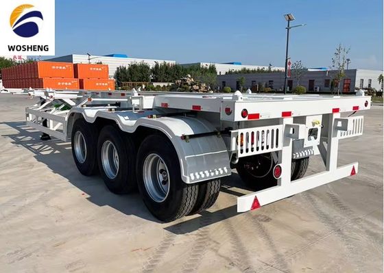 Pedido do cliente 40ft Container Skeleton Semi-trailer para necessidades de transporte de contêineres