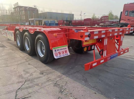 Pedido do cliente 40ft Container Skeleton Semi-trailer para necessidades de transporte de contêineres