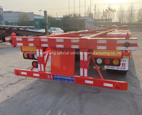 Pedido do cliente 40ft Container Skeleton Semi-trailer para necessidades de transporte de contêineres