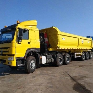 Semi-remolque de 3/4 eixos hidráulico com e acessível
