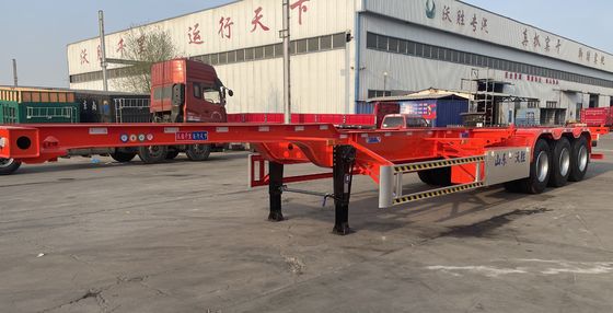 Pedido do cliente 40ft Container Skeleton Semi-trailer para necessidades de transporte de contêineres