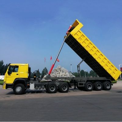Semi-remolque de 3/4 eixos hidráulico com e acessível