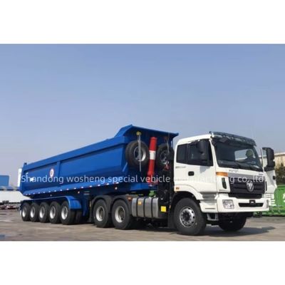 Pedido do cliente 100 toneladas de reboque traseiro para transporte duradouro e seguro