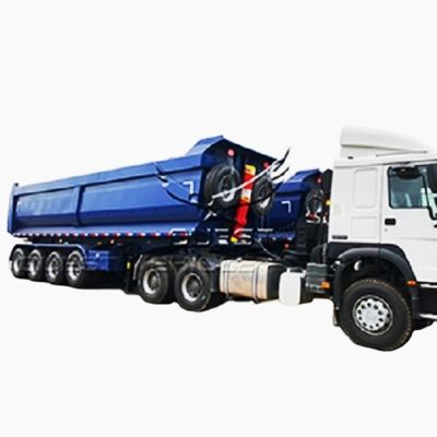 Pedido do cliente 100 toneladas de reboque traseiro para transporte duradouro e seguro