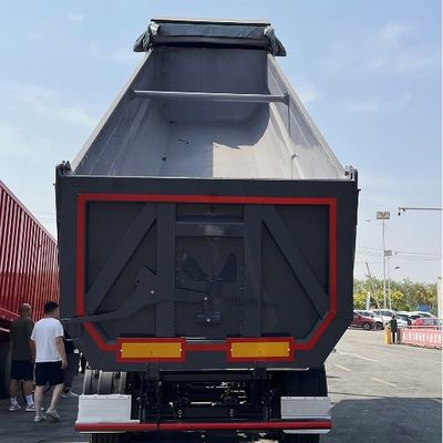 Carga útil máxima 30000 kg Caminhão de descarga traseiro em forma de U Semi-reboque de carregamento de carregamento