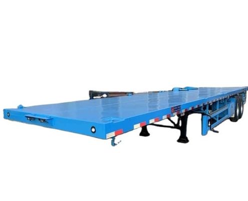 Garantia 40FT Container Flatbed Semi Truck Trailer com sistema de travagem de dupla linha