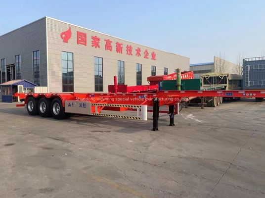 3 eixos FUWA Skeleton Truck Trailers Directo 40 Feet Skeleton Container Semi-Trailer