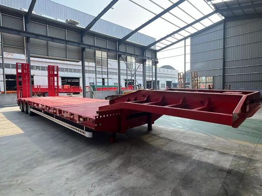 Semi-remolque de baixa capacidade de 60-120 toneladas com um bom e 3-5 eixos de capacidade