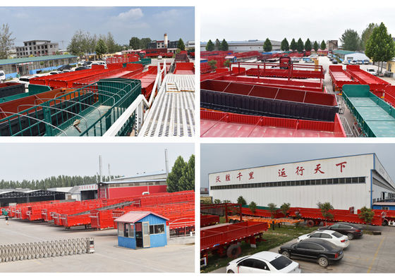 2&quot;, 50mm ou 3,5&quot; 90mm King Pin 60 Tons 80 Ton Flatbed Semi Truck Trailers 20ft