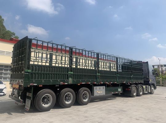 3/4 eixos 50 toneladas cerca semi-reboque para vegetais e gado opção personalizável