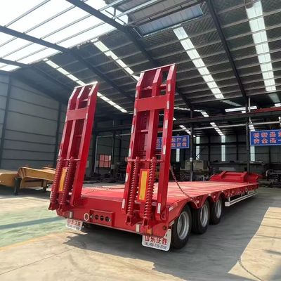 Reboque de carga baixa de 40-100 toneladas para transporte seguro de equipamento pesado