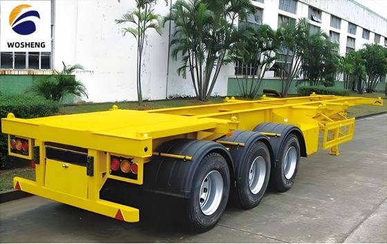 JOST 2&quot; 50mm ou3.5&quot; 90mm King Pin 2024 3 eixo esqueleto Container Chassis Semi-trailer