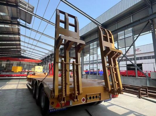 Reboque de carga baixa de 40-100 toneladas para transporte seguro de equipamento pesado