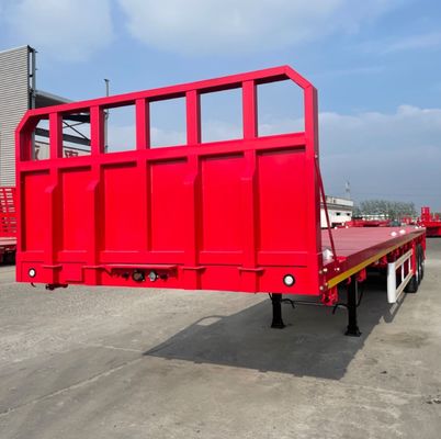3 eixos ou personalização 20ft/40ft Container Flatbed Trailer com ou sem Fender Front