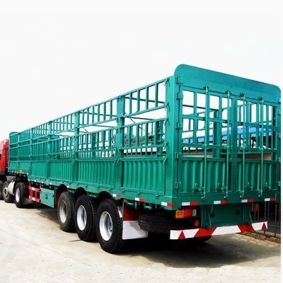 Reboque com grelha de 3 eixos para transporte de cargas a granel de vegetais