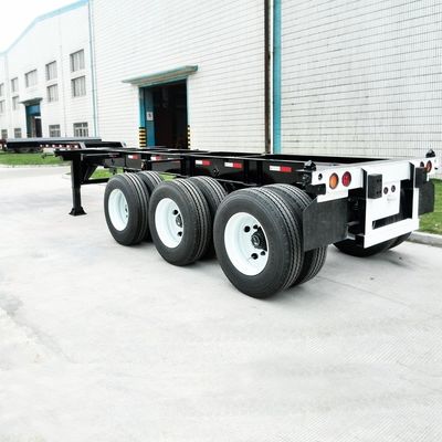3 eixos FUWA Semi-reboque esqueleto para 50 toneladas de carga útil máxima Container Chassis Semi-reboque