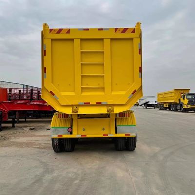 40 Cubo U Forma 3 eixo 4 eixos Final descarregamento hidráulico deslizador traseiro descarregador semi-reboques