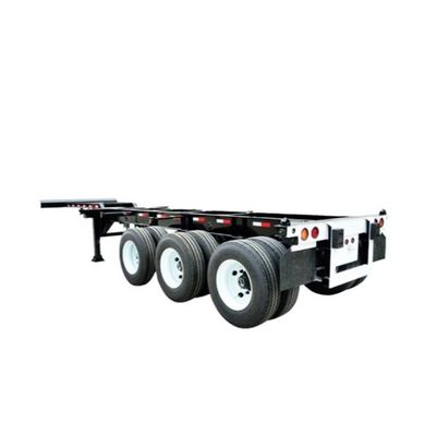 Q345B Feixe principal 3 eixos 50t Esqueleto Semi-reboque para 40 45 48 53FT Container Chassis