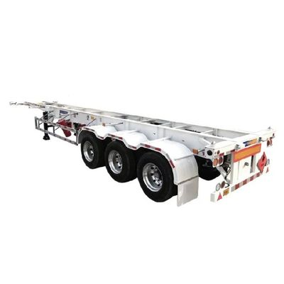 Suspensão mecânica Três eixos 20FT/40FT Container Chassis Skeleton Semi-trailer