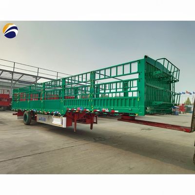3 eixos 4 eixos 40ft transporte de gado vedação semi-reboque com Wabco sistema de travagem